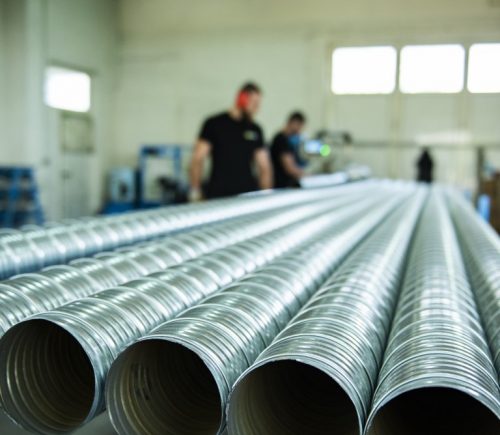 Appearance of pre-type pipe after production